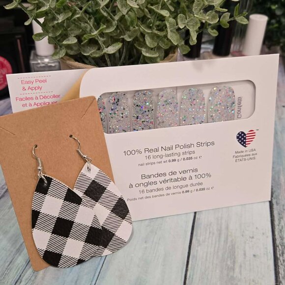 Color Street Silver Holiday Press On Glitter Nail Set Bundle - Picture 5 of 5